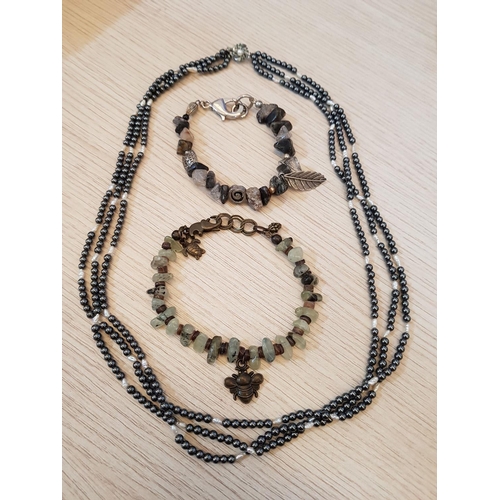 770 - Natural Stone Costume Jewellery Necklaces and 2 x Bracelets