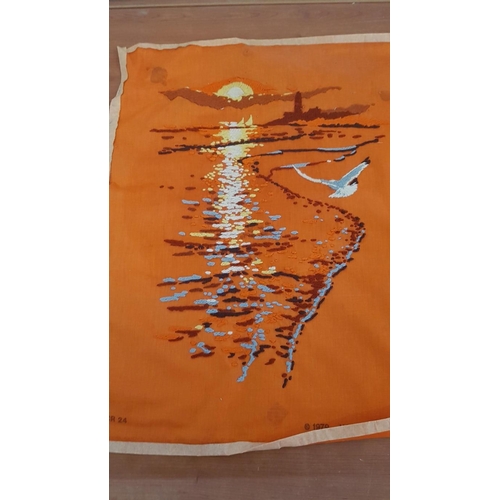 786 - 3 x Embroidered Art (Ready for Framing), (Largest Approx. 58 x 40cm), (3)