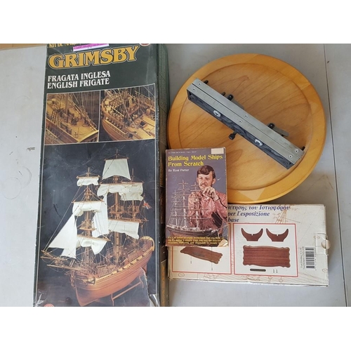 50A - Large Wooden Model Kit for Boat; 'Grimsby Fragata Inglesa, English Frigate', (Approx. L: 70cm, H: 54... 