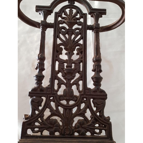 11 - Vintage Cast Iron Umbrella / Stick Stand, Complete with Tray, (Approx. 48 x 32cm)