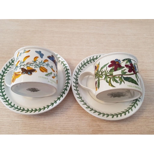 12 - 4 x Portmeirion 'Botanic Garden' Cups & Saucers