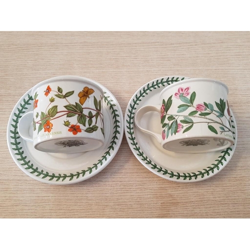 12 - 4 x Portmeirion 'Botanic Garden' Cups & Saucers