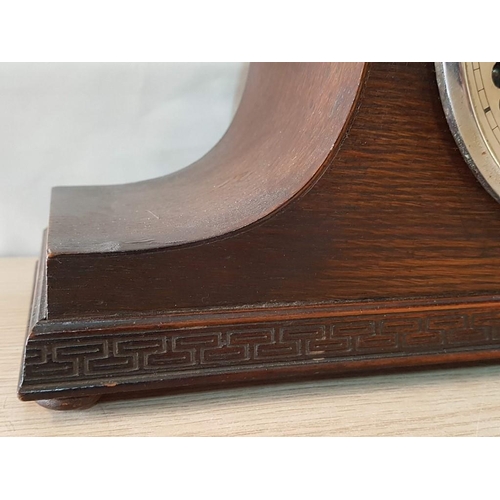 24 - Classic English Mantle Clock, 'Cocked Hat' from 1930's. 8-Day Movement with Westminster Chime, Compl... 