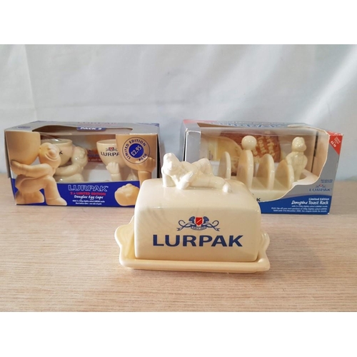 25 - Lurpak Breakfast Set Comprising of 2 x Boxed Egg Cups, Butter Dish and Boxed Toast Rack