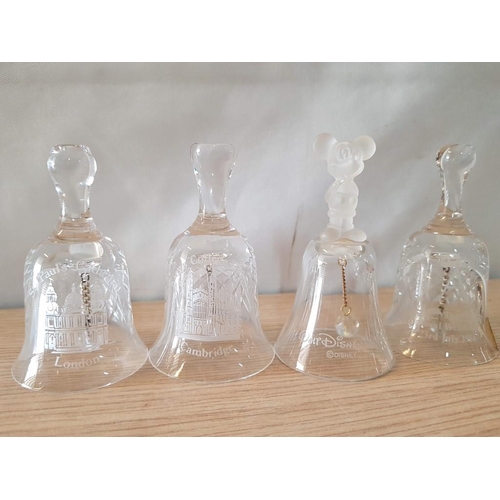 27 - 10 x Small Bells; 4 x Glass Incl. Edinburgh Crystal and Disney Land, 5 x Porcelain Incl. Wedgwood an... 