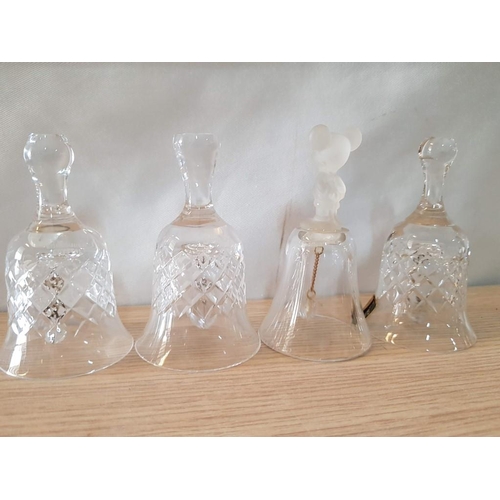 27 - 10 x Small Bells; 4 x Glass Incl. Edinburgh Crystal and Disney Land, 5 x Porcelain Incl. Wedgwood an... 