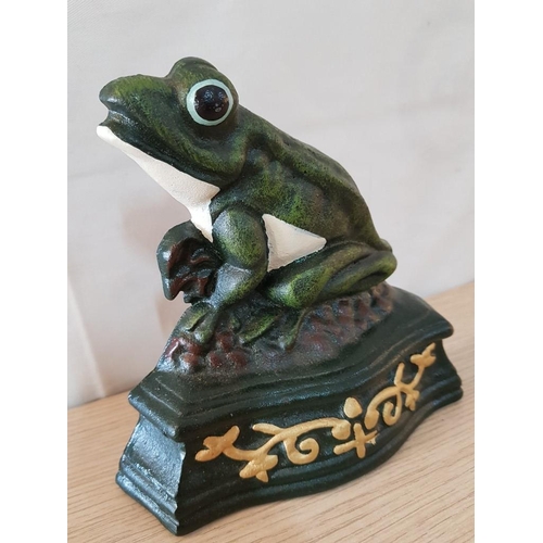 39 - Cast Iron 'Frog' Door Stop, (Approx. 17 x 15cm)