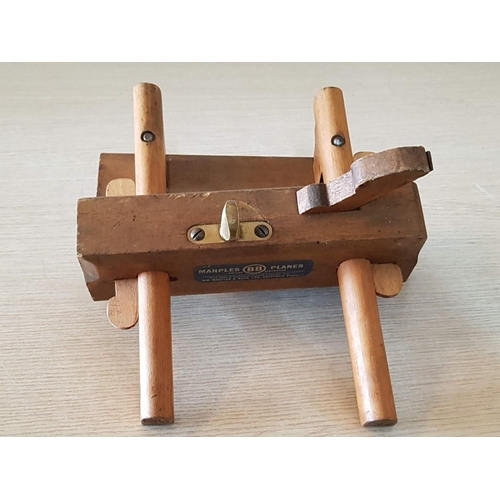 41 - Vintage Plough Plane by Marples, Stamped British Beech Wood