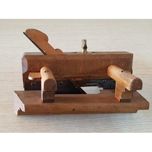 41 - Vintage Plough Plane by Marples, Stamped British Beech Wood