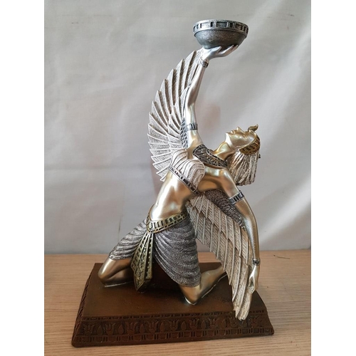 57 - Gleneagles Studio Figure 'Egyptian Mistress of Magic' Tea Light Holder, (Approx. 29 x 19cm)