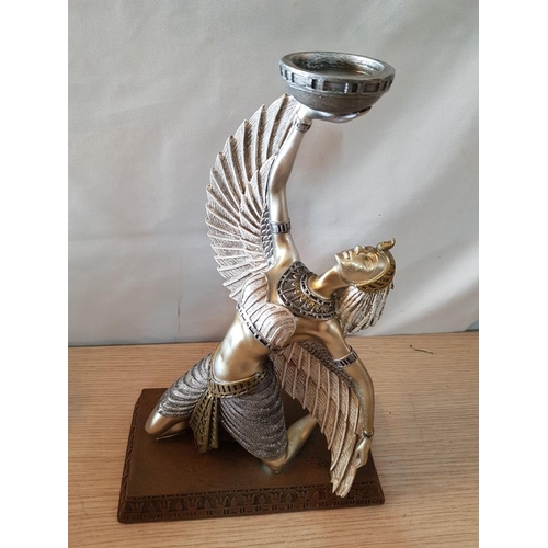 57 - Gleneagles Studio Figure 'Egyptian Mistress of Magic' Tea Light Holder, (Approx. 29 x 19cm)