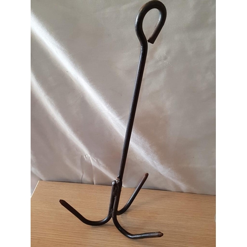 74 - Steel Grappling Hook, (Approx. 50 x 23cm)