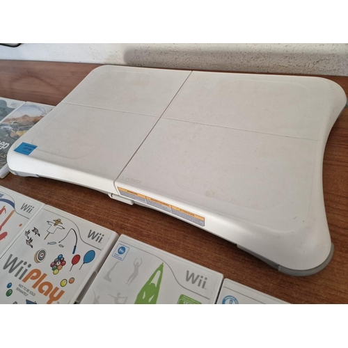 155 - Nintendo Wii Balance Board Together with 8 x Wii Games