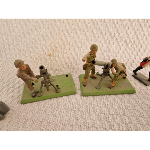 146 - Collection of Vintage Military Model Figures by Britains Ltd, Together with Others,