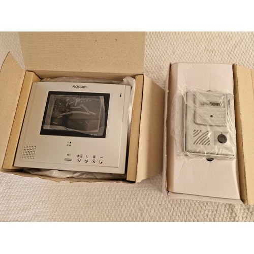 157 - KOCOM Video Doorphone (Model: KIV-212), Together with KOCOM Door Camera (Model: KC-MC35), (2)

** St... 