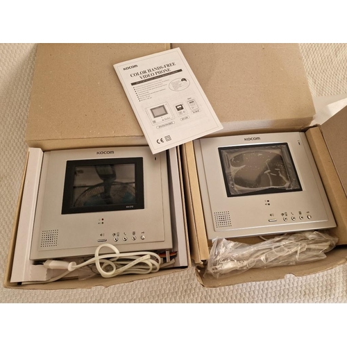 158 - 2 x KOCOM Video Doorphones, (Model: KIV-212) 

** Stock Clearance / Never Used, Still in Box. Trade ... 