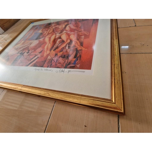 107 - Framed Limited Edition Print (23/100) Titled 'Rapture of the Savins ' , by Cypriot Artist Makariou A... 