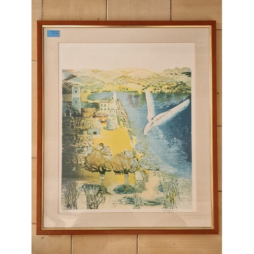 110 - Framed and Signed Limited Edition Print (55/195) Titled 'Sundays' by Cypriot Artist Kozakos Vasilis ... 