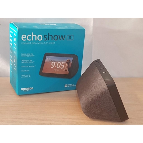 3 - Amazon Echo Show 5; Compact Amazon Echo with 5.5'' Screen, (Alexa, Bluetooth, Wifi, Audio Line Out),... 