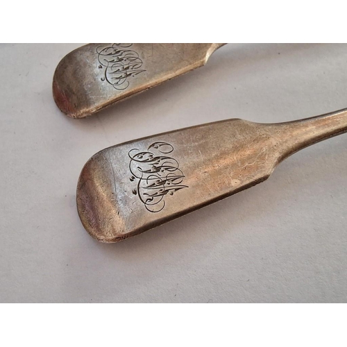 182 - Pair of Sterling Silver Spoons, (Approx. L: 14.5cm each, Total Weight: 52g)