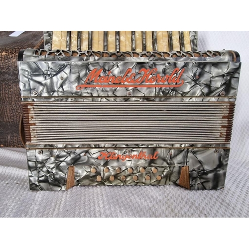 6 - Vintage 'Meinel & Herold Klingenthal' Accordion in Case