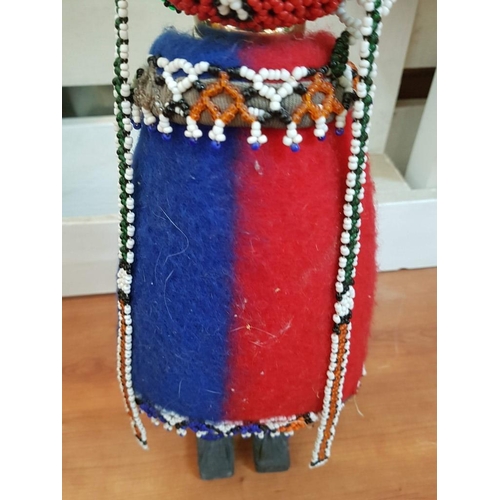 199 - 'Ndebele Dolls', South Africa Ceremonial Folk Dolls, Hand Made Beaded Dolls by the Ndebele People, (... 