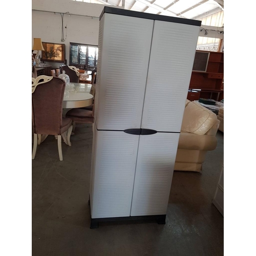 10A - Plastic Storage Cabinet, (Approx. 68 x 38 x 172cm)