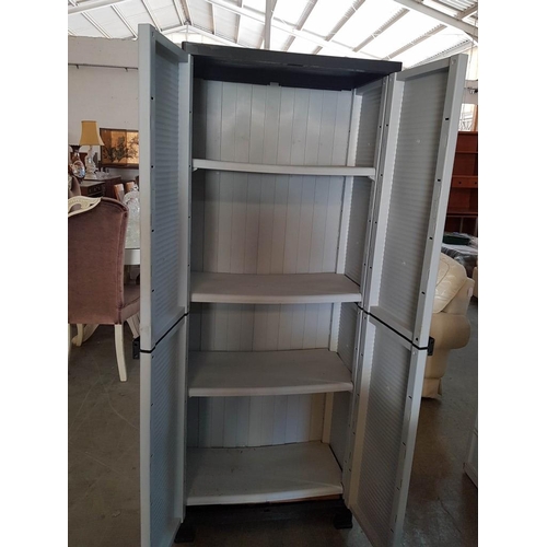 10A - Plastic Storage Cabinet, (Approx. 68 x 38 x 172cm)