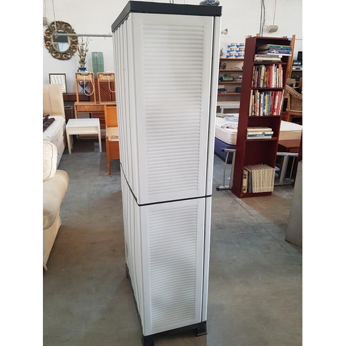 10A - Plastic Storage Cabinet, (Approx. 68 x 38 x 172cm)