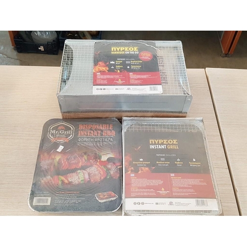 117 - 3 x Disposable Instant BBQ, (3)