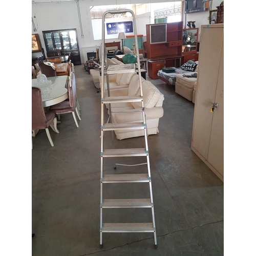 118 - 7-Step Aluminium Folding Step Ladder