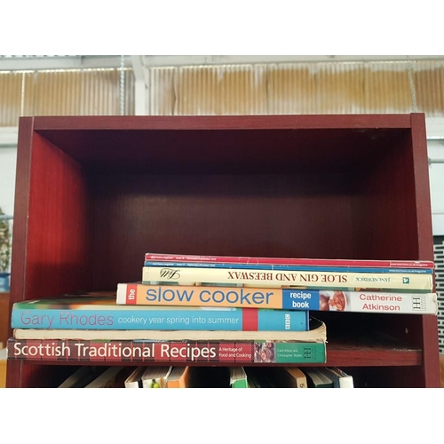 141 - Cooking Library! A Bookcase, Together with Large Collection of Assorted Cooking Books, Over 50pcs - ... 