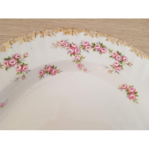 20A - Royal Albert 'Dimity Rose' Large Oval Fine Bone China Serving Dish, (Approx. 38.5 x 30cm Overall)