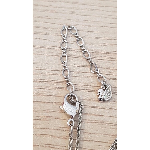 Swarovski Jewellery; Silver Tone Chain with Crystal Pendant, Together