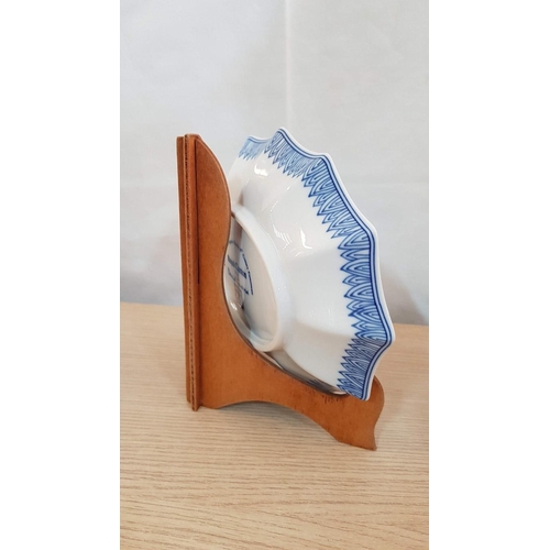 683 - 'Royal Canton' by David Guerra, Decorative Blue & White Porcelain Candy Dish, (Approx. 21 x 16.5cm),... 