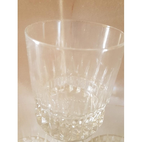 697 - Set of 14 x Heavy Whisky Glasses and 4 x Others, (18)