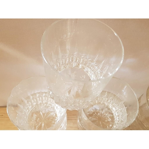 697 - Set of 14 x Heavy Whisky Glasses and 4 x Others, (18)