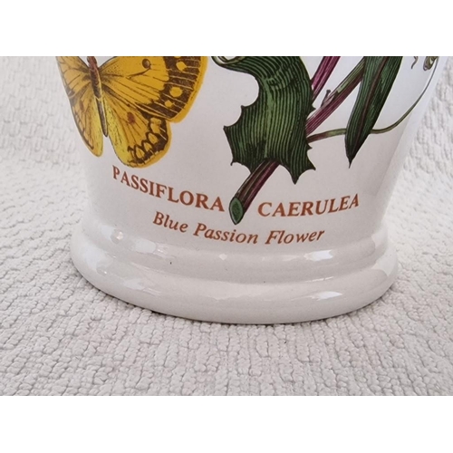 390 - Portmeirion 'Botanic Garden' Bone China Vase with Blue Passion Flower Design, (Approx. H: 21cm), Tog... 