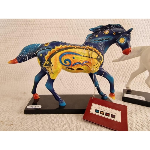 30 - 2 x Collectable 'Trail of the Painted Ponies' Figurines / Ornaments; Numbered Pieces; #12219 Silver ... 