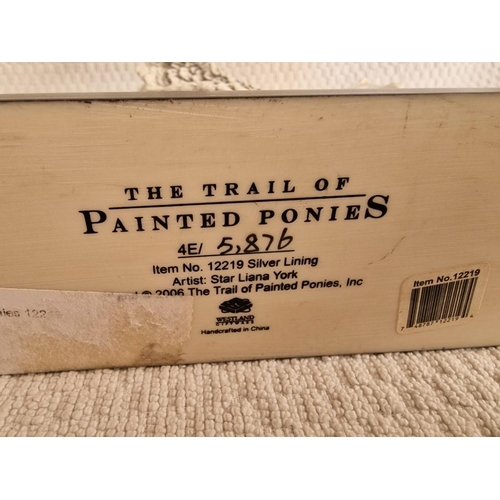 30 - 2 x Collectable 'Trail of the Painted Ponies' Figurines / Ornaments; Numbered Pieces; #12219 Silver ... 