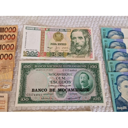 162 - Collection of Assorted & Vintage World Bank Notes, Incl. Japan, Belgium, Turkey, etc, (see multiple ... 