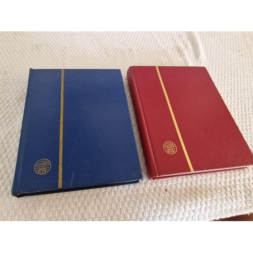 164 - 2 x Vintage Stamp Albums, with Large Collection of Assorted World Stamps, Incl. Vatican, Monaco, New... 