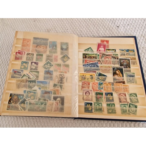 164 - 2 x Vintage Stamp Albums, with Large Collection of Assorted World Stamps, Incl. Vatican, Monaco, New... 