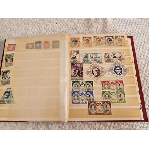 164 - 2 x Vintage Stamp Albums, with Large Collection of Assorted World Stamps, Incl. Vatican, Monaco, New... 