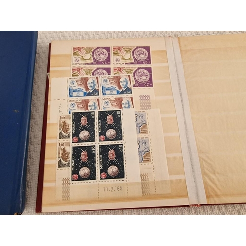 164 - 2 x Vintage Stamp Albums, with Large Collection of Assorted World Stamps, Incl. Vatican, Monaco, New... 