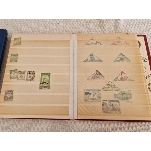 164 - 2 x Vintage Stamp Albums, with Large Collection of Assorted World Stamps, Incl. Vatican, Monaco, New... 