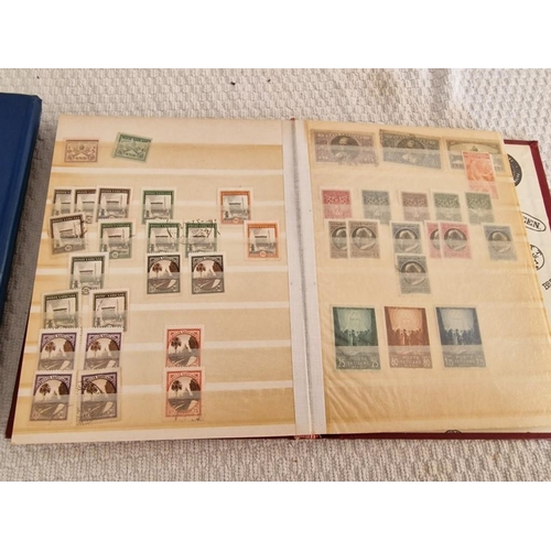 164 - 2 x Vintage Stamp Albums, with Large Collection of Assorted World Stamps, Incl. Vatican, Monaco, New... 