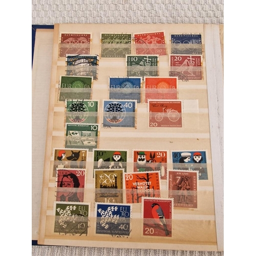 164 - 2 x Vintage Stamp Albums, with Large Collection of Assorted World Stamps, Incl. Vatican, Monaco, New... 