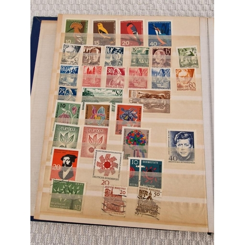 164 - 2 x Vintage Stamp Albums, with Large Collection of Assorted World Stamps, Incl. Vatican, Monaco, New... 