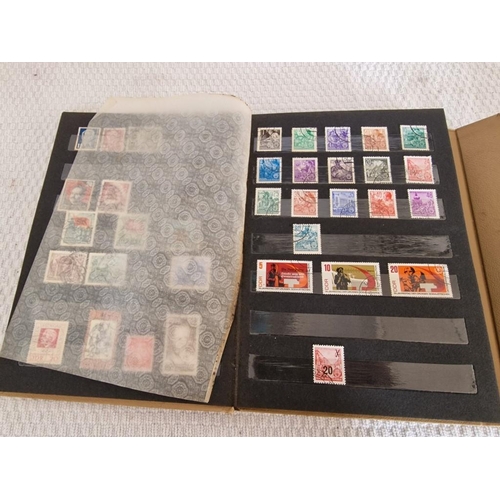 165 - 4 x Vintage Stamp Albums, with Large Collection of Assorted World Stamps, Incl. Turkey, Vietnam, Gre... 